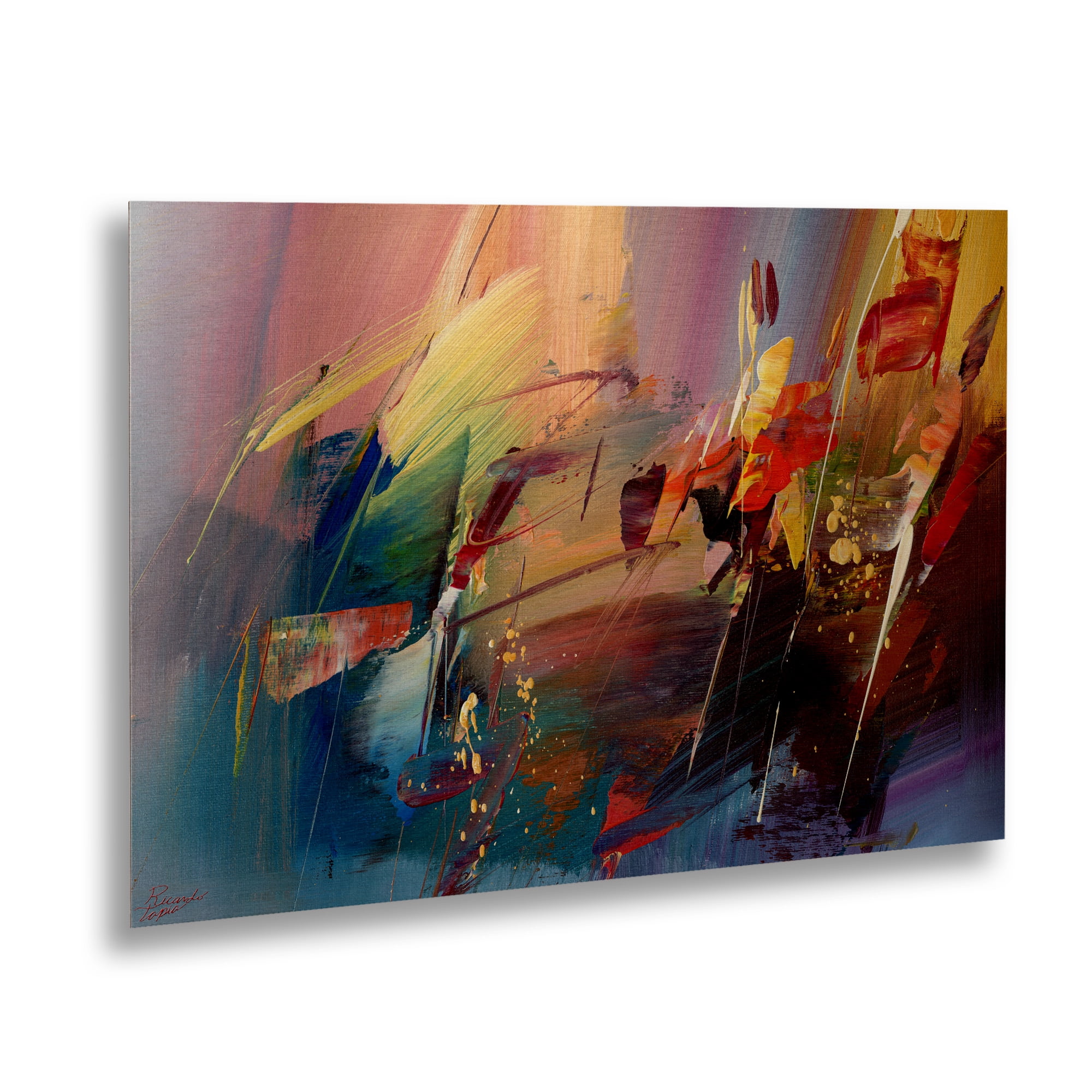 Trademark Fine Art 'Garden' Brushed Aluminum Wall Art Art by Ricardo Tapia