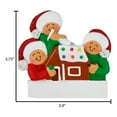 thumbnail image 6 of Ornaments by Elves Personalized Family of 3 Gingerbread House Ornament 2024 with Christmas Hat Decor, 6 of 10