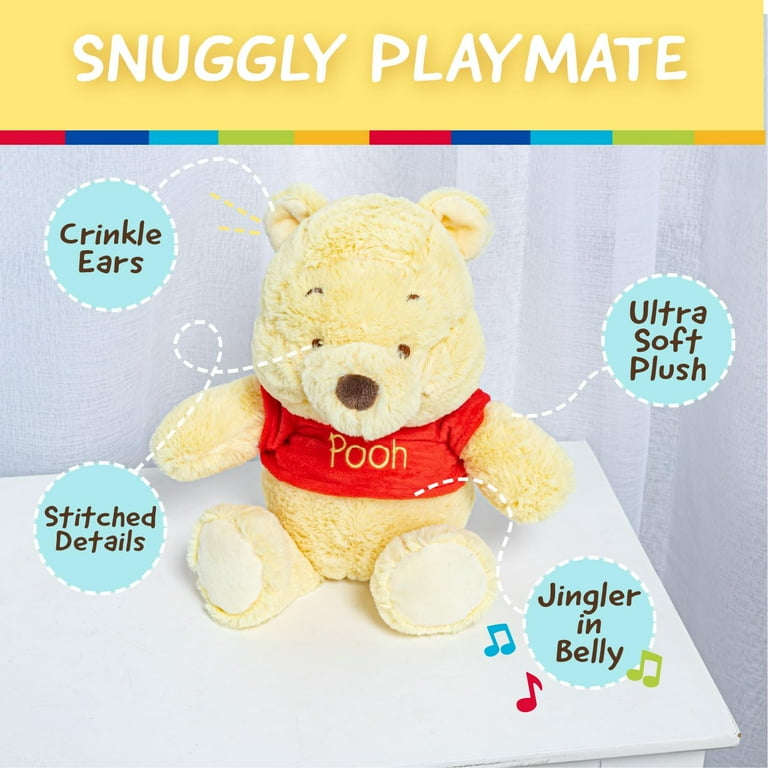 Baby Winnie the Pooh & Friends 9” Plush Toy – Jingle & Crinkle