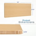 thumbnail image 2 of VIVO Bamboo 60 x 24 inch Universal Table Top for Sit to Stand Desk Frames, 2 of 6
