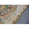 thumbnail image 6 of Turkish Rug, Vintage Rug, Small Rug, Home Decor Carpet, 18x29 inches Green Rug, Bohemian Bedroom Rugs, Organic Entry Rug, 12237, 6 of 10