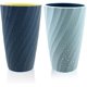 thumbnail image 1 of Paquete de 2 vasos de baño irrompibles, suaves y duraderos, vaso para cepillos de dientes (azul claro y azul oscuro), 1 of 5