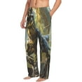 thumbnail image 6 of Gukieu Ferocious Dinosaur Print Men's Home Trousers, Elastic Drawstring Home Pajamas Clothing Suitable for Adult Men-Medium, 6 of 6