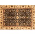 thumbnail image 1 of Ahgly Company Machine Washable Indoor Rectangle Geometric Brown Traditional Area Rugs, 5' x 8', 1 of 4