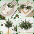 thumbnail image 4 of TETOU 12pcs Real Touch Cedar Branches,18" Artificial Christmas Cedar Branch Realistic Fake Pine Picks Faux Greenery Plants Stem for Vase DIY Crafts Garland Wreath Indoor Outdoor Home Decor, 4 of 10