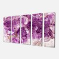 thumbnail image 2 of Purple Amethyst Macro - Abstract Canvas Wall Art Print, 2 of 3