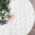 thumbnail image 2 of WKSCLPAI Tree Skirt,Fall Tree Skirt,White Christmas Tree Skirt,Mini Tree Skirt,30.7in Snowflake Design for Holiday Decorations, 2 of 7