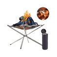 thumbnail image 3 of Folding Campfire Stand Portable Folding Fire Pit Portable Fire Pit Outdoor Metal Holder Metal Brackets,Medium, 3 of 5