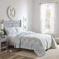 thumbnail image 4 of Laura Ashley 225719 Kenna Quilt Set, King, Light Pastel Blue, 4 of 4