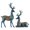 Blue, variant on Promotion! 1 Pair Of Resin Handicraft Ornaments, Standing And Prone Position, Inlaid With Precious Beads, Couple Deer Ornaments