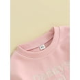 thumbnail image 4 of Bagilaanoe Newborn Baby Girl Boys Oversized Romper Sweatshirt Long Sleeve Bodysuits Letter Embroidered Pullover 3M 6M 12M 18M Infant Casual Tee Tops, 4 of 8