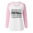 thumbnail image 4 of Chandails à Col Rond Légers Décontractés pour Femmes à Manches Longues, T-Shirt à Enfiler Imprimé Graphique de Football, Hauts Athlétiques pour Femmes, Coupe Ample, Chemises d'Été pour Femmes, Chemise d'Été pour Femmes, Chemise à Rayures pour Femmes, 4 of 4