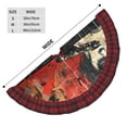 thumbnail image 3 of Kdxio Abstract Skull Guitar Art Print Christmas Tree Skirt Christmas Xmas Tree Skirts Mat for New Year Holiday Christmas Party Decorations-48", 3 of 6
