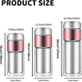thumbnail image 6 of Tryteavas Glass Infuser, Portable Leak-Proof Glass Tea Bottle with Strainer for Loose Leaf Tea, Double Wall Insulated Cup for Office & Travel, 6 of 7