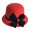 K, variant on Only Moment Multicolor Women's Vintage Felt Cloche Hats Tweed 1920s Summer Winter Bucket Bowknot Cap Vintage Church Elegant Flower Fashionable Classic Hats Vintage Felt Cloche Hat A