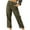 01Army Green, variant on Summers 2025! pbnbp Plus Size Capri Pants Womens Casual Solid Basic Cotton Linen Stretch High Waisted with Pockets Capris
