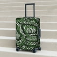 thumbnail image 6 of Rateoe Green Snakeskin Printed Luggage Cover, Suitcase Protector Fits 18-32 Inch Luggage-Large, 6 of 7