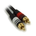thumbnail image 2 of 15ft 2 Wire RCA Premium Component Audio Cables, 24K Gold Plated, Black, 2 of 2
