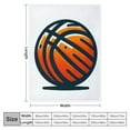 thumbnail image 4 of YANMS Football Basketball Rugby Ball Pattern Plush Flannel Throw Blanket is Soft and Warm, Comfortable and Convenient Blanket Camping Sofa Bed Gift, 4 of 6