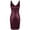 Burgundy, variant on Women's Sequin Cocktail Dress V Neck Bodycon Glitter Party Dress