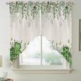 thumbnail image 2 of St. Patrick's Swag Valances for Windows 2 Pack, Kitchen Window Curtains 36 Inch Length, Luck Shamrocks Eucalyptus Leaves Flowers Vintage Privacy Swag Curtains for Living Room/Bathroom 36"x36", 2 of 8