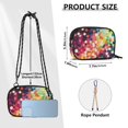 thumbnail image 4 of FORMRS Mini Crossbody Bag for Women Adjustable Shoulder Rope Travel Casual Phone Purse, Green Colorful Circles, 4 of 7