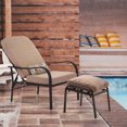 thumbnail image 6 of ivinta Outdoor Lounge Chair with Cushions, Pillow, Large Patio Chair, Beige, 6 of 8