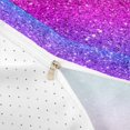 thumbnail image 4 of Homewish Glitter Stars Duvet Cover Queen for Girls, Rainbow Galaxy Queen Bedding, Blue Pink Purple, Reversible, 3 Piece 1 Duvet Cover and 2 Pillowcases, 4 of 6