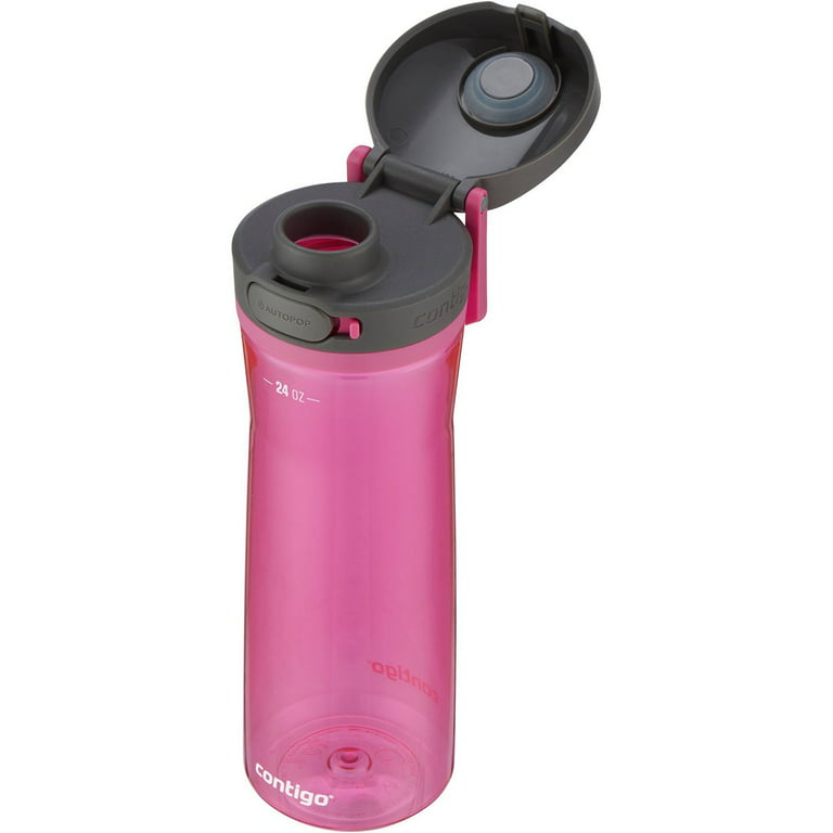  Contigo Jackson 2.0 BPA-Free Plastic Water Bottle with  Leak-Proof Lid, Chug Mouth Design with Interchangeable Lid and Handle,  Dishwasher Safe, 24oz 2-Pack, Juniper & Pink Lemonade : Sports & Outdoors