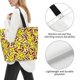 thumbnail image 3 of Balery Chicken Cartoon Bolsa Tote Estilo Estético con Cremalleras, Bolsa de Hombro, Bolsa de Compras Grande y Plegable, 3 of 8