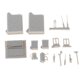thumbnail image 2 of Edificio de escena de mesa de arena,Herramientas de reparación de modelos de vehículos de resina 1/25,Tanque de aceite Contenedores de Modelo Juguetes,Caja de herramientas de perfke Edificio de escena de mesa de arena, 2 of 9