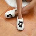 thumbnail image 4 of BERANMEY Halloween Slippers for Women Perfect Soft Plush Comfy Warm Slip-On Cute Womens Slippers Indoor Fluffy House Slippers for Women and Men Non-slip Fuzzy Flat Slides, 4 of 10