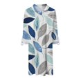 thumbnail image 5 of Cathalem Col Rond Manches Longues Mode Décontractée Hauts Décontractés Manches Évêque Blouse Col Bateau T-Shirts Tunique Hauts, Bleu Foncé m, 5 of 5