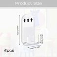 thumbnail image 2 of TYVOM 6 Pcs Vinyl Record Display Vinyl Display Record Shelf Acrylic Shelf Small Shelves Small Wall Shelf Floating Book Shelves for Wall, 2 of 4
