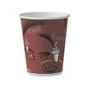 SOLO Cup Company OF10BI-0041 Bistro Design Hot Drink Cups, Paper, 10 oz., Maroon, 300/Carton