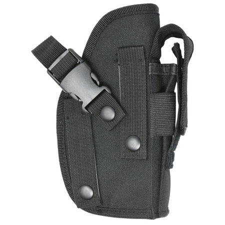 Ambidextrous Belt Holster. Designed For Comfort And Quick Draw. Includes Extra Mag Pouch. For larger guns like 1911, Hi Point, GLOCK 17 and (Best Holster For Glock 17 With Light)