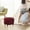 Wine, variant on Thickened Solid Color Round Low Stool Ottoman Cover Elastic Full Cover Sofa On Protector for Comfort