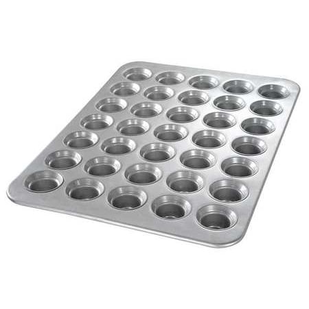 - CHICAGO METALLIC 42756 Mini Crown Muffin Pan, 35 Moulds