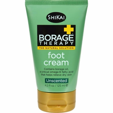 Shikai Foot Cream - Shikai Borage Therapy Foot Cream Unscented - 4.2 Fl Oz