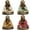 Multi, variant on Stoneage Arts Peaceful Praying Monk Figurine Features Many Symbolic Elements (Orange, 4 Inch)