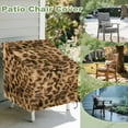 thumbnail image 3 of Renewold Patio Chair Covers Waterproof Dust Proof Stackable Patio Chair Covers Outdoor Lawn Patio Furniture Protection Fits up to 32"W x 35"D x 36"H, Brown Cheetah Print, 3 of 7