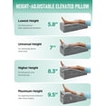 thumbnail image 2 of Knee Pillow for Knee Replacement Surgery, Memory Foam Knee Leg Elevation Pillow for After Surgery Recovery, Leg Pillow Surgery Recovery Equipment for Sciatica Lower Back Hip Ankles, 2 of 11