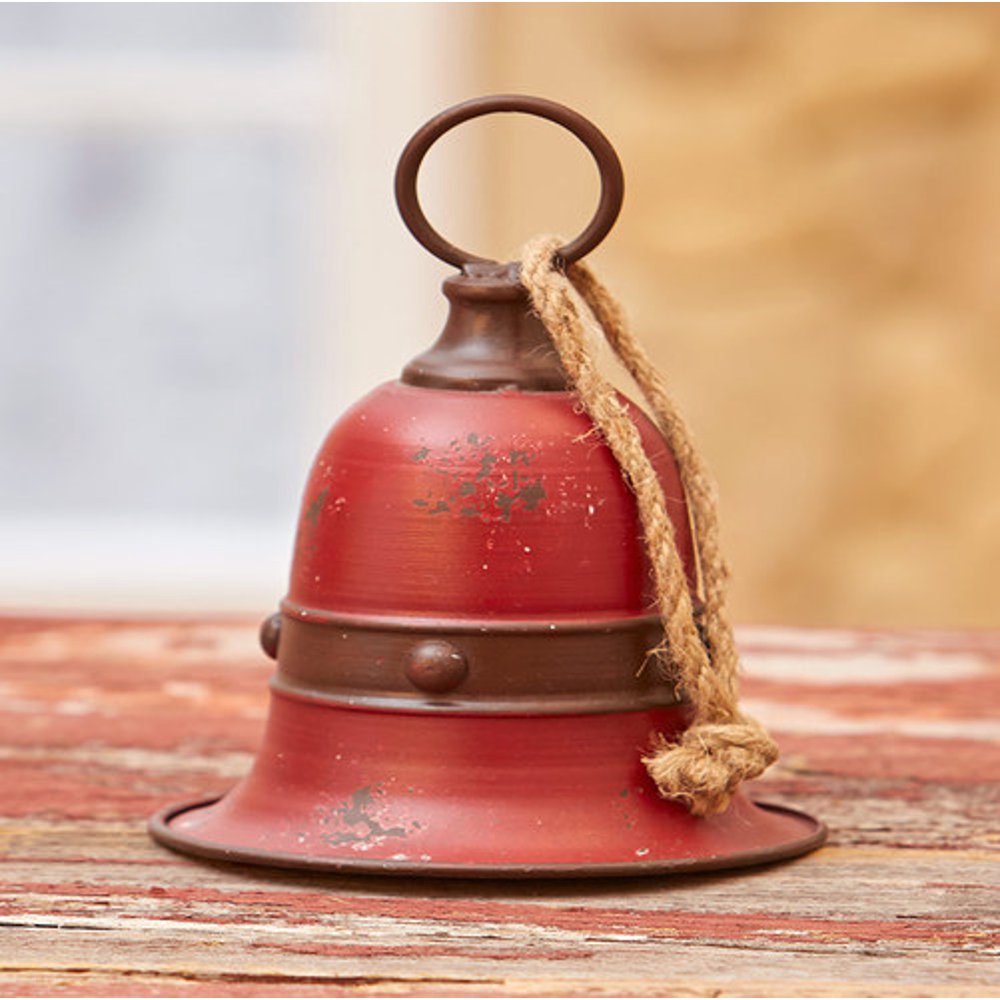 Rustic Metal BellsRed