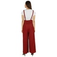 thumbnail image 4 of Bimba Stylish Solid Dungaree For Womens Adjustable Strap Loose Rayon Romper Pants, 4 of 6