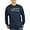 Navy, variant on - Live Green Vote Blue Long Sleeve T Shirt (Dark) - Long Sleeve Dark T-Shirt