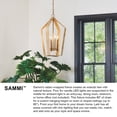 thumbnail image 6 of 83644LCB Lark Sammi - 20W 4 LED Large Pendant-25.5 Inches Tall and 17 Inches Wide-Lacquered Brass Finish, 6 of 14