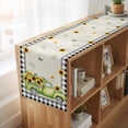 thumbnail image 6 of Table Runners 90 Inches Long Dress Scarves, Sunflowers Farmhouse Coffee/Dining/Kitchen Table Runner for Living Room, Spring Farmhouse Country Truck Leaf Black Plaid 13x90 Inch, 6 of 9