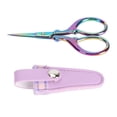 thumbnail image 1 of Stainless Steel Embroidery Scissors Set - Ergonomic Design Craft Scissors with Leather Cover, Crafting Tool for Sewing and Knitting, 1 of 7