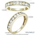 thumbnail image 4 of Vir Jewels 1 CTTW Classic Diamond Wedding Band 14K Yellow Gold I1-I2 Channel Set Size 7 Female Adult, 4 of 7