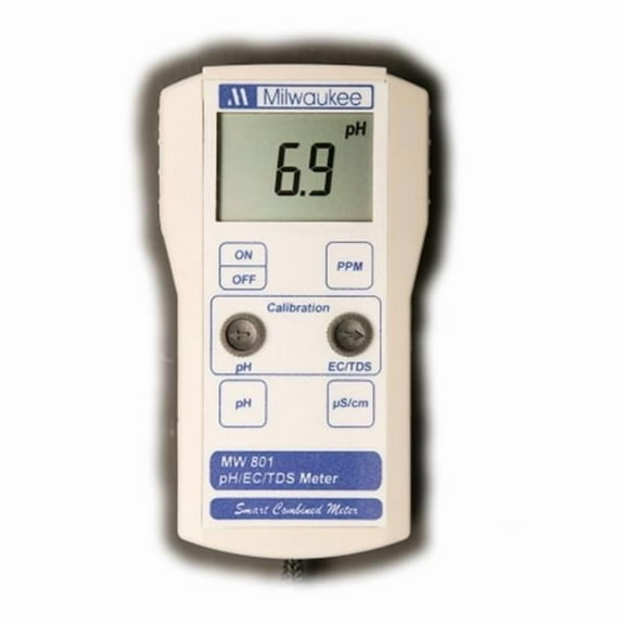 Milwaukee, MW801 PRO 3-in-1 Low Range pH, EC, TDS Combo Meter with ATC